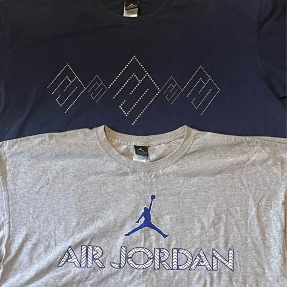 jordan size 3xl tshirt bundle gray and blue